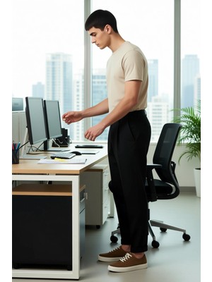 FRM Erkek Açık Dokuma Kumaş Pileli Pantolon Fonksiyonel Dayanıklı Kaliteli Konforlu Estetik Şık