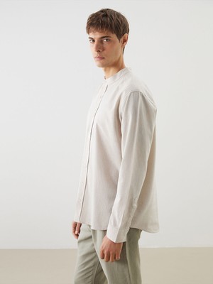 Lc Waikiki Yeni Sezon Hakim Yaka Keten Karışımlı Erkek Gömlek