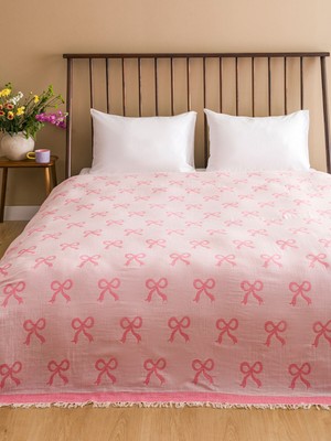 Lc Waikiki Yeni Sezon Desenli Çift Kişilik Yatak Örtüsü 200X220 cm