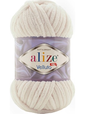 Alize Velluto 599 Fil Dişi El Örgü Ipi