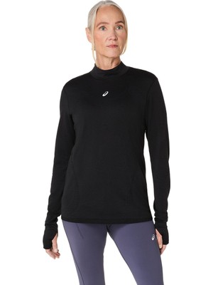 Asics Road Winter Seamless Ls Top Kadın Siyah Tshirt 2012D277-001