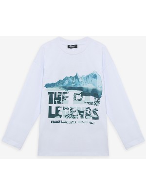 Nebbati Bg Store Erkek Çocuk Beyaz Tshirt