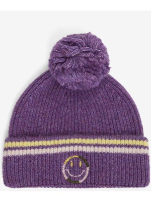 Tyess Bg Store Kız Çocuk Mor Atkı Bere Takım