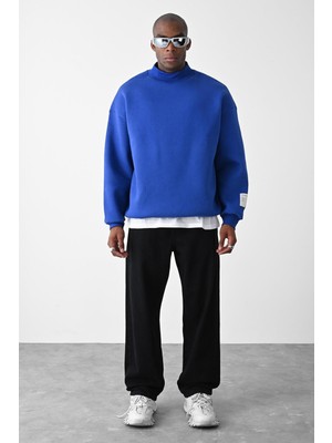Vamos Vizon Kart Detaylı Oversize Sweatshirt Saks