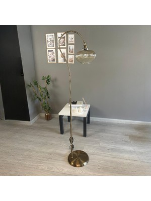 Bamyum Ruiz Bal Rengi Lambader Soru Işareti Gövde Modern Dekoratif Metal Oturma Odası