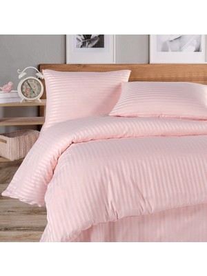 Pamuklu Saten Lastikli Çarşaflı Tek Kişilik Nevresim Takımı