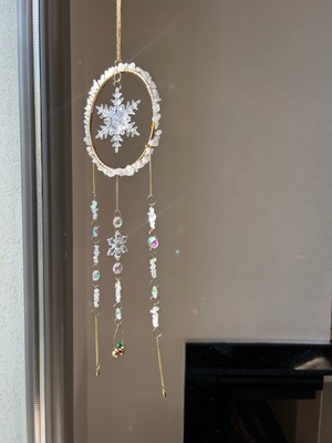 Solmyst Atelier Yılbaşı Serisi - Yeniyıl - Kristal Kuvars Sun Catcher - Güneş Tutucu - Güneş Yakalayıcı - El Yapımı