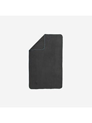 Decathlon Nabaiji Mikrofiber Yumuşak Havlu - L Boy - 80 × 130 cm - Siyah