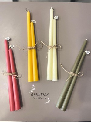 Bi Hatıra Elyapımı Şamdan Mum Renk Belirtiniz!!!(30 Cm-25 cm 1 Set Fiyatıdır)