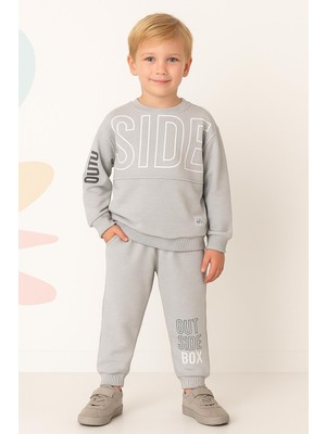 Rapapa Erkek Çocuk 3 Iplik Şardonlu Eşofman Takımı – 10727G