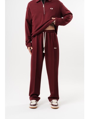 Respire Erkek Modal Baggy Eşofman Altı Vişne
