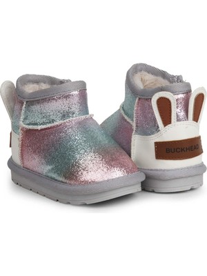 Buckhead Shasta Kız Çocuk Gri Renk Içi Kürklü Simli Fermuarlı Bot (21-30 Numara)