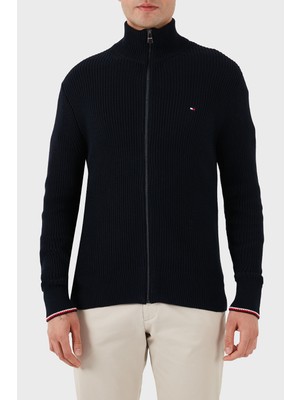 Tommy Hilfiger Pamuklu Regular Fit Fermuarlı Hırka Erkek Hırka MW0MW41517 Dw5