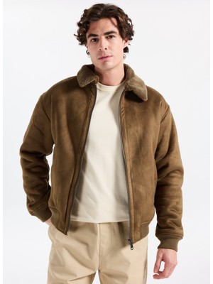 Jack & Jones Açık Kahve Erkek Mont 12282444_JPRCCLUKE Bomber Jacket Sn