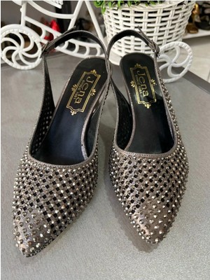 Jena 2025 Yaz En Moda Açıktopuk Taş Detaylı Salon ve Abiye Ayakkabı-Düğün-Gece-Abiye- Şık-Farklı-Engüzel