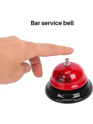 Metal Masa Üstü Servis Zili – Komik Mesajlı Eğlence Zili – Bar, Kafe, Ofis, Hediye Zili
