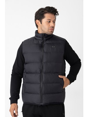 Crozwise Antrasit Erkek Outdoor Şişme Yelek Çok Amaçlı Kullanım için Hafif ve Isı Yalıtımlı M Beden  - 4018-06