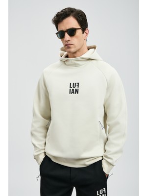Lufian Snow Erkek Sweatshirt Kırık Beyaz