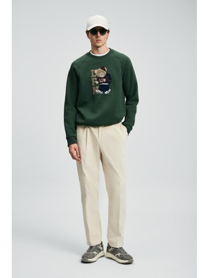 Lufian Storm Erkek Sweatshirt Çimen Yeşili