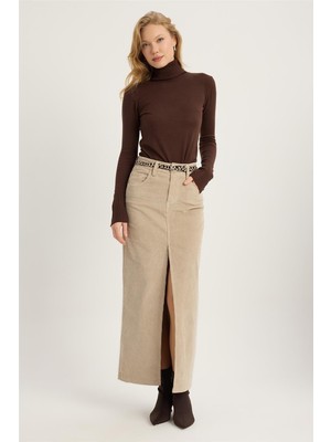 Home Store Fitilli Kadife Uzun Etek