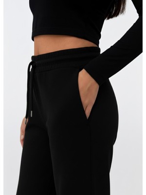 Axxel Kadın Siyah Modal Eşofman ALTI-P2273