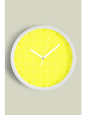 Modern Tasarım Duvar Saati - 30CM - Önü Camlı Beyaz Kasa - Sessiz Mekanizma