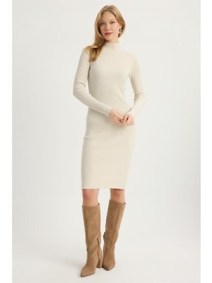 Home Store Simli Dik Yaka Elbise