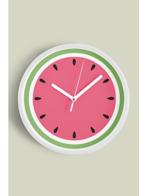 Modern Tasarım Duvar Saati - 30CM - Önü Camlı Beyaz Kasa - Sessiz Mekanizma