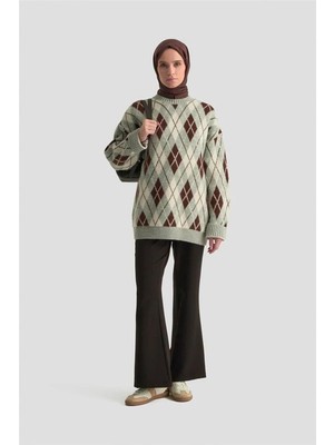 Armine 25KT204 Siyah Kadın Ispanyol Paça Kumaş Pantolon