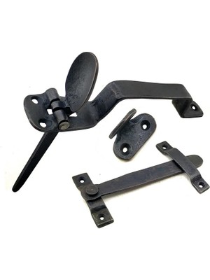 Pika Eco Lounge Antika Tarz Dekoratif Pirinç Şipşak Kapı Kolu - Oksit