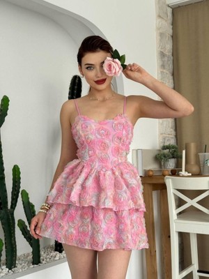 Moderie Butik Flora Ip Askılı Elbise
