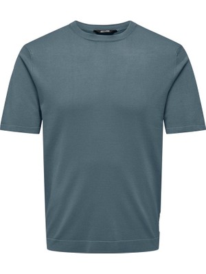 Vans Onswyler Lıfe Reg 14 Ss Knıt Erkek Mavi T-Shirt - 22022928