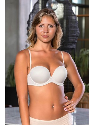 Gallipoli 1460 Destekli & Dolgulu Balenli Straplez Sütyen