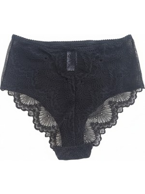 Bonbon Kadın Dantelli Siyah Renk Slip Külot BB2066