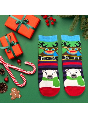 Diva Viva - Yılbaşı Çocuk Kaydırmazlı Çorap | Hediye Paketli