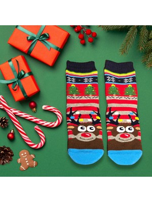 Diva Viva - Yılbaşı Çocuk Kaydırmazlı Çorap | Hediye Paketli