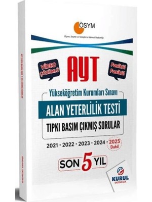 Üç Dört Beş Yayınları Ayt Son 5 Yıl Tıpkı Basım Çıkmış Soru Kitapçıkları