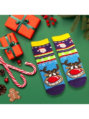 Diva Viva - Yılbaşı Çocuk Kaydırmazlı Çorap | Hediye Paketli