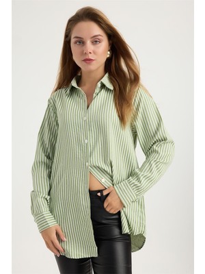 Home Store Kalın Çizgili Gömlek