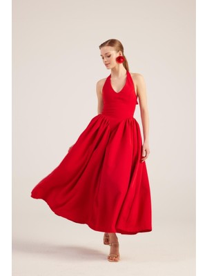 Yake Store  Ophelia Elbise Kırmızı