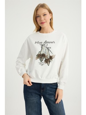 Home Store Taşlı Sweat