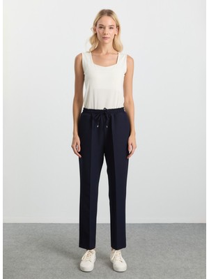 Selen Normal Bel Standart Lacivert Kadın Pantolon 25KSL5504