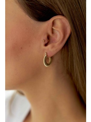 Yavuz Kuyumculuk 14 Ayar Altın Deniz Kabuğu Küpe