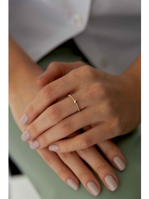 Yavuz Kuyumculuk 14 Ayar Altın Mini Dorikalı Yüzük