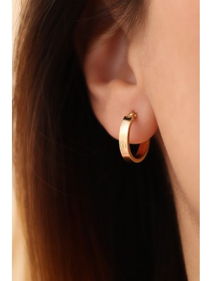 Yavuz Kuyumculuk 14 Ayar Altın Kibrit Çöpü Halka Küpe