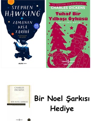 Alfa Yayınları Zamanın Kısa Tarihi + Tuhaf Bir Yılbaşı Öyküsü + Bir Noel Şarkısı