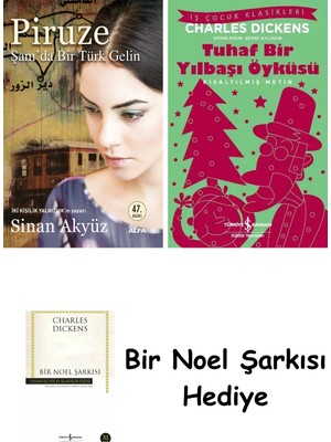 Alfa Yayınları Piruze - Şam'da Bir Türk Gelin + Tuhaf Bir Yılbaşı Öyküsü + Bir Noel Şarkısı