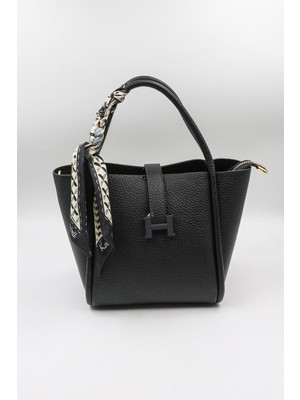 Kriste Bell Marka Fular Detaylı Kadın Çanta Kb 26796 - Siyah - Std