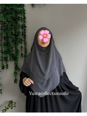Yüsra Collection Tesettür Orta Boy Şifon Sufle