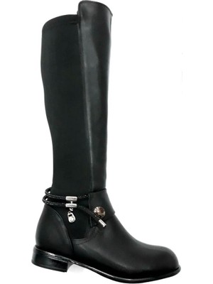 Punto 409032 Kadın Fermuarlı Riklalı Çizme